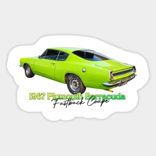 1967 Plymouth Barracuda Fastback Coupe Sticker